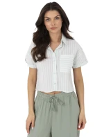 Košeľa NM KS KA 01148.50P bielo zelená