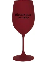 MAMINKA MIMO PREVÁDZKY - bordovy pohár na víno 350 ml