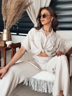 Dámske tričko GRITAN beige FashionStreet DY0431