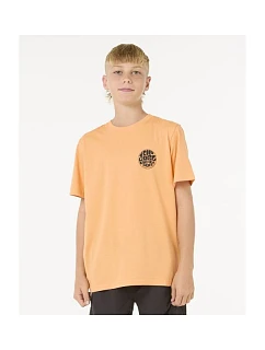 Detské tričko RIP CURL Wetsuit Icon Tee – Kids, oranžové