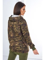 3dielna súprava Vresoviská blúzka, top a legíny hnedá + cappuccino