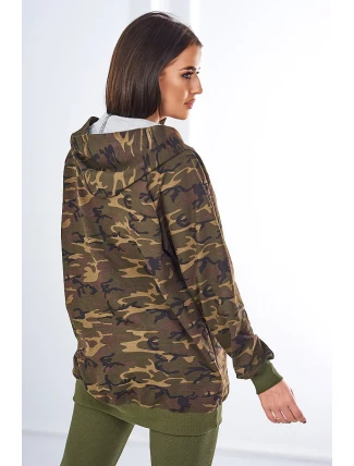 3dielna súprava Vresoviská blúzka, top a legíny hnedá + cappuccino