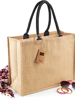 Westford Mill W 407 Jutová nákupná taška „Classic“ 50.0407 prírodná/čierna