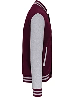 Kariban K 497 Unisexová mikina „Teddy“ 20.K497 vínová/oxfordská šedá Kariban K 497 Unisexová mikina „Teddy“ 20.K497 vínová/oxfordská šedá