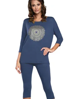 Talianska móda Mandala r.3/4 sp.3/4 farba:tmavomodrá