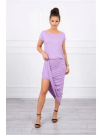 Sukienka asymetryczna fioletowa