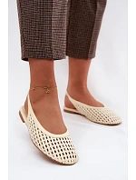 Dámské sandály Pletené Žluté Selviora