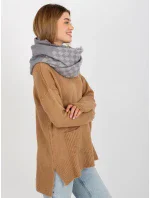 Tunelový šál AT KM 9501.10 šedá Tunelový šál AT KM 9501.10 šedá