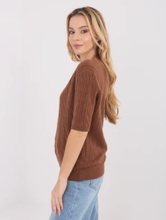 Jumper PM SW B 615.18 svetlohnedý