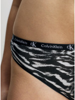 Dámske nohavičky 2 Pack Bikini Briefs CK96 000QD3991EBIK čierna / tigria potlač - Calvin Klein