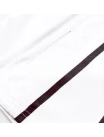 Biela dámska mikina s nízkym stojačikom (HH020-45)