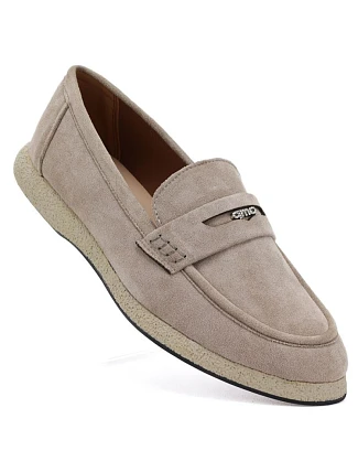 Dámske poltopánky mokasíny béžové Vinceza 62273