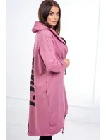 Tmavo ružová bunda s potlačou Tmavo ružová bunda s potlačou