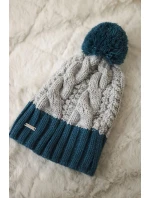 Fleecová čiapka Paris K212 grey+marine