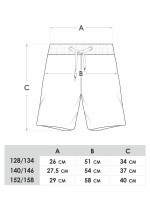Yoclub Chlapčenské plážové šortky LKS-0040C-A100 Black