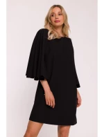 Dámske mini šaty S426 Black - Stylove Dámske mini šaty S426 Black - Stylove