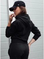 TRENDHOOD dámska mikina s kapucňou čierna FashionStreet BY1307