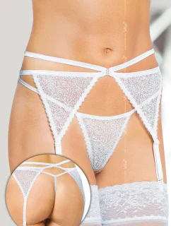 Dámsky podväzkový pás 3318 white - SOFTLINE COLLECTION