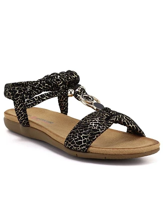 Dámske slip-on sandále čierne Artiker 58C0629