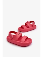 Ľahké penové sandále na suchý zips ProWater Pink