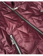 Goodlookin burgundská tenká bunda s kapucňou Plus Size (B8576-27) Goodlookin burgundská tenká bunda s kapucňou Plus Size (B8576-27)