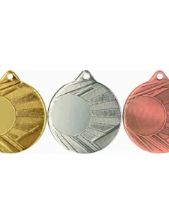 Strieborná medaila s miestom na nálepku š 50 mm