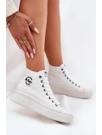 Lee Cooper Dámske tenisky na platforme LCW-25-44-3209L White Lee Cooper Dámske tenisky na platforme LCW-25-44-3209L White