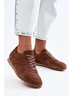 Tenisky Barefoot z prírodného semišu Zazoo N1422, hnedé Tenisky Barefoot z prírodného semišu Zazoo N1422, hnedé