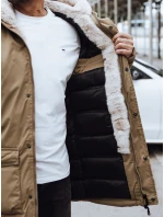 FashionStreet pánska tmavobéžová zimná bunda TX4592