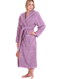 Dámsky župan Athena s kapucňou 3116 Elderflower - Vestis