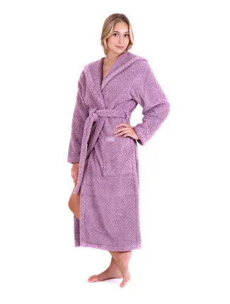 Dámsky župan Athena s kapucňou 3116 Elderflower - Vestis