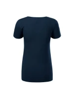 Malfini Action Tričko s výstrihom do V W MLI-70102 navy blue