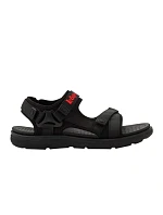 Lee Cooper pánske sandále na suchý zips na leto čierne ľahké