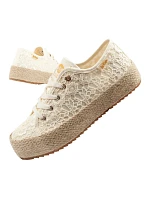 Lee Cooper Dámske šnurovacie športové topánky Beige Dámske tenisky na platforme Lee Cooper Dámske šnurovacie športové topánky Beige Dámske tenisky na platforme