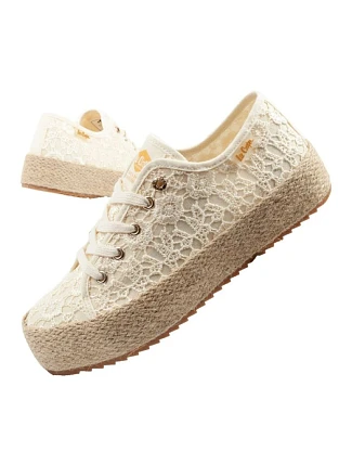 Lee Cooper Dámske šnurovacie športové topánky Beige Dámske tenisky na platforme Lee Cooper Dámske šnurovacie športové topánky Beige Dámske tenisky na platforme
