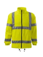 HV Fleecová bunda fleece unisex fluorescenčná žltá