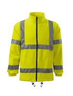 HV Fleecová bunda fleece unisex fluorescenčná žltá