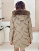 Dámska zimná bunda LOVEINSIDE prešívaná s ťavou kožušinou FashionStreet TY5051