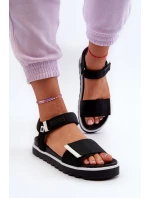 Damskie Sandały Na Platformie Big Star NN274778 Czarne