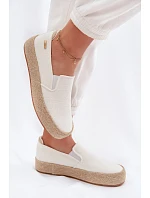 Dámske espadrilky na platforme Big Star TT274090 Ecru Dámske espadrilky na platforme Big Star TT274090 Ecru