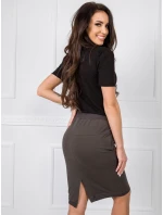 Sukňa RV SD 4793 1.32 tmavá khaki Sukňa RV SD 4793 1.32 tmavá khaki