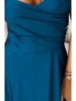 Dámske šaty 646-2 Petrol - Numoco