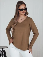 Dámska blúzka oversize VAVLSTYLES hladká ťavia FashionStreet RY2686