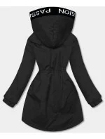 Čierna dámska oversize bunda parka (B8080-1)
