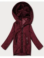 Dámska ľahká prešívaná bunda s kapucňou Goodlookin Dark Red (B8588-27) Dámska ľahká prešívaná bunda s kapucňou Goodlookin Dark Red (B8588-27)