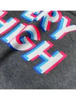 Tmavosivá dámska tepláková mikina s potlačou (26012) Tmavosivá dámska tepláková mikina s potlačou (26012)