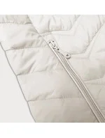 Dámska prešívaná bunda s kapucňou J Style ecru (16M9238-280) Dámska prešívaná bunda s kapucňou J Style ecru (16M9238-280)