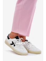 Niskie Buty Sportowe Damskie Białe Zelevelis