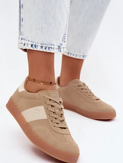 Dámske semišové tenisky Big Star UU274009 Beige