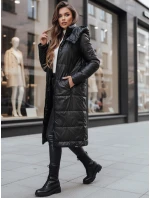Dámska prechodná bunda ORVITA prešívaná s kapucňou čierna FashionStreet TY5024z